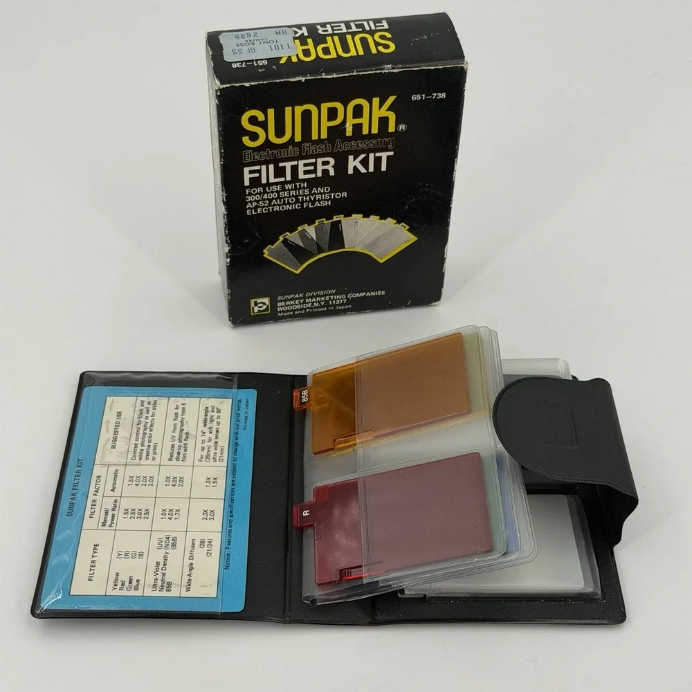 Sunpak Dedicated TTL Flash for Nikon 30 DX Filter Kit Auto Slave System Tested